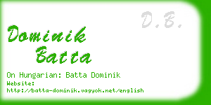 dominik batta business card
